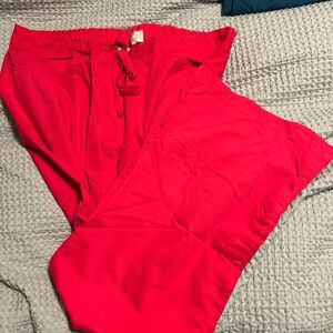 Grey's Anatomy Women's Pants - Bright Red XL tall